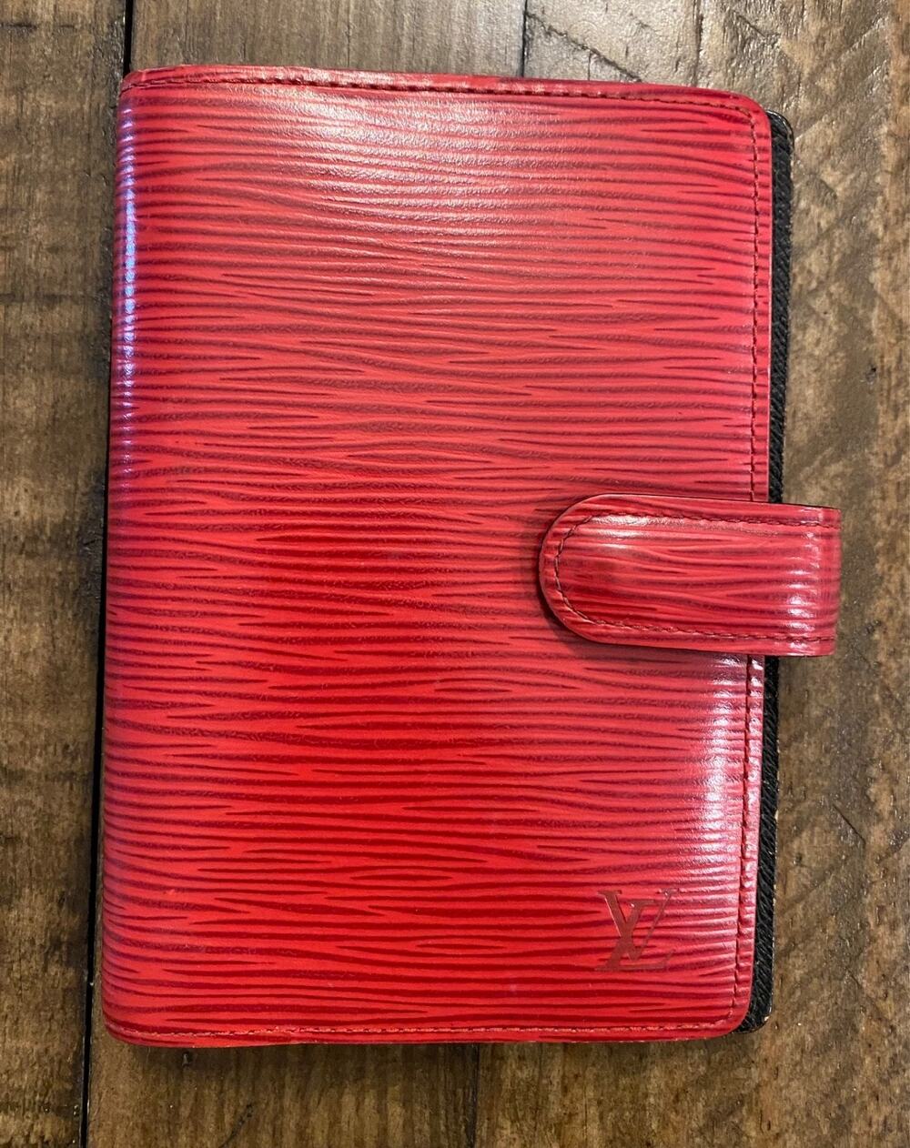 Louis Vuitton Red Epi Leather Small Agenda PM/ Passport Holder